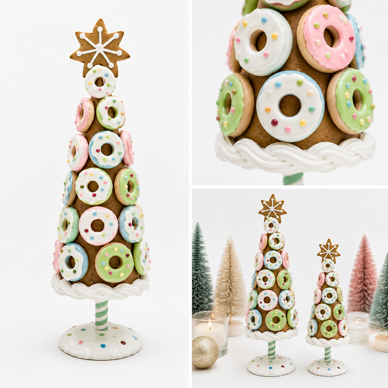 Árbol de Cono "Gourmet Sweet" con Donas Decoradas - Galerías el Triunfo