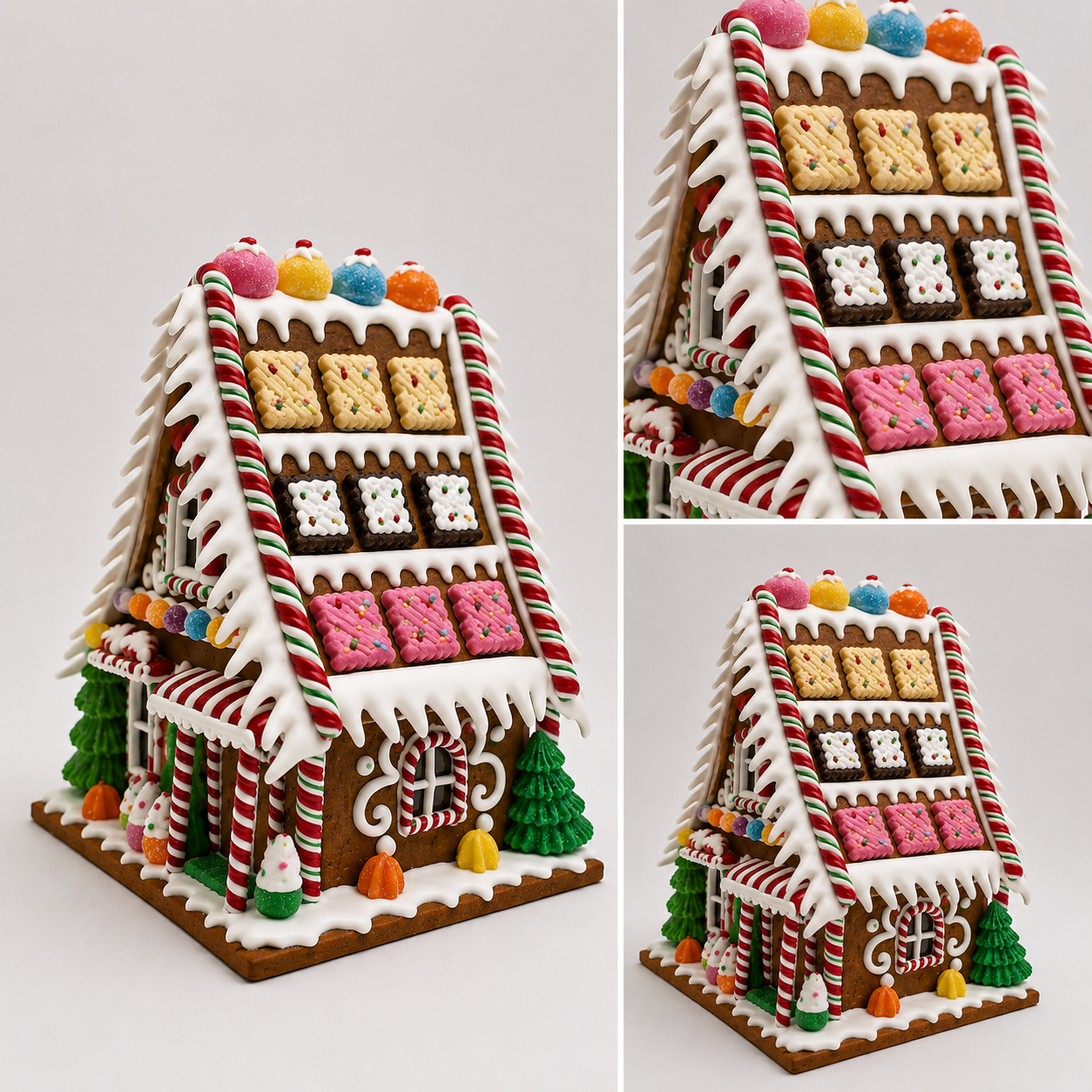 Mansión "Gourmet Sweet" con Techo de Galletas y Luz LED - Galerías el Triunfo