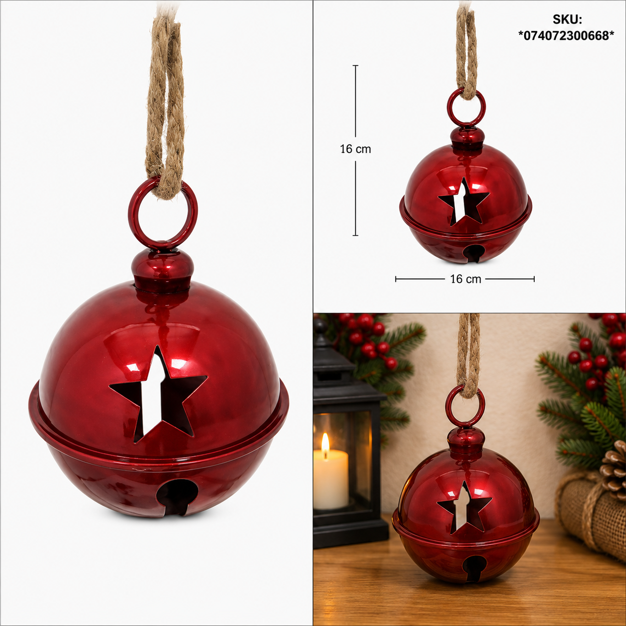 Cascabel Rojo Quemado con Estrellas Caladas – Galerías el Triunfo