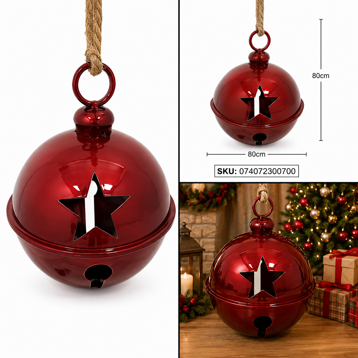 Cascabel Rojo Borgoña con Estrellas Caladas – Galerías el Triunfo