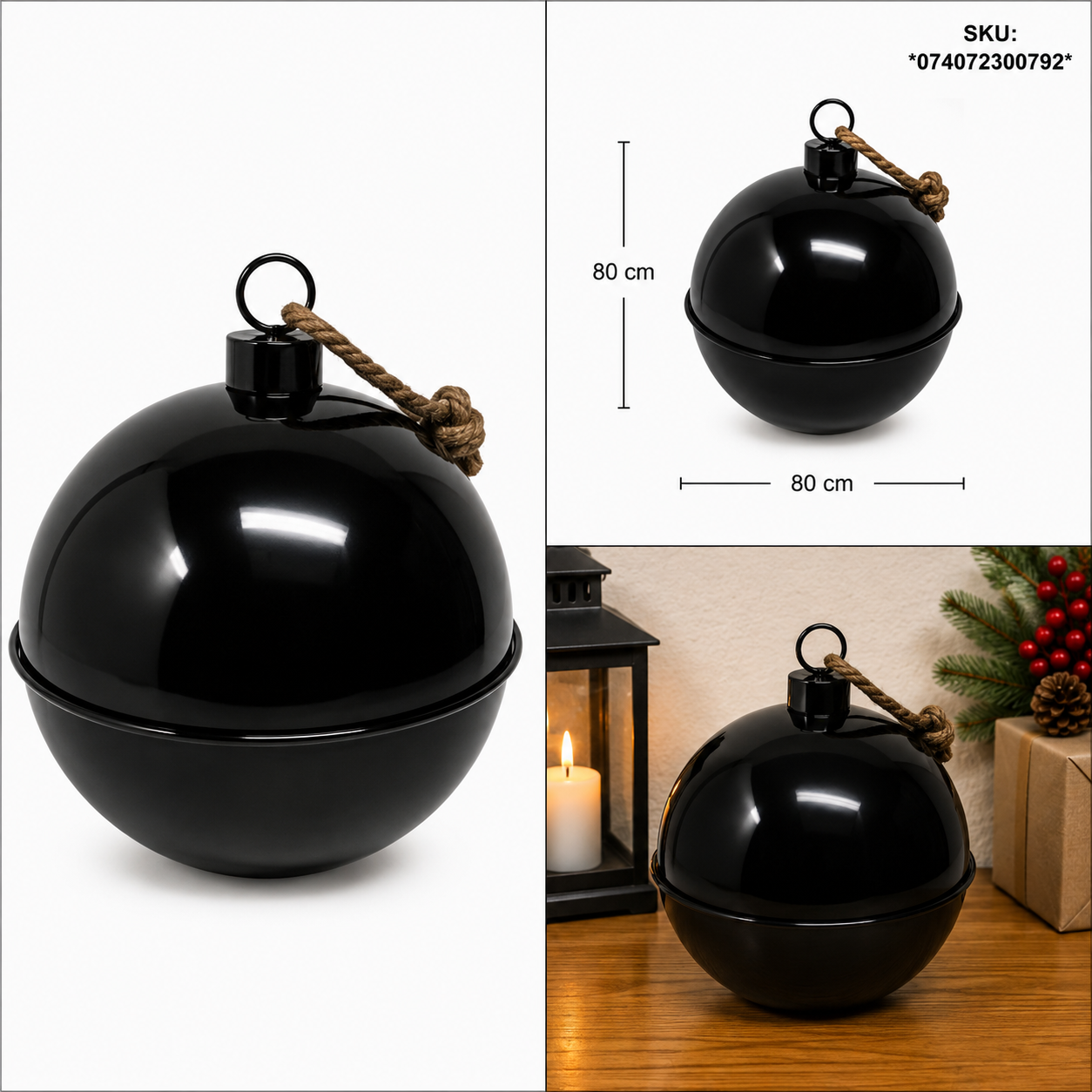 Cascabel Negro con Acabado Brillante – Galerías el Triunfo