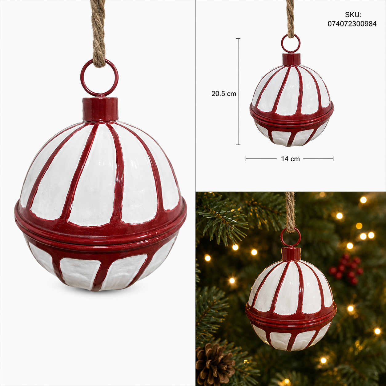 Cascabel Espiral Rojo con Pátina Blanca – Galerías el Triunfo