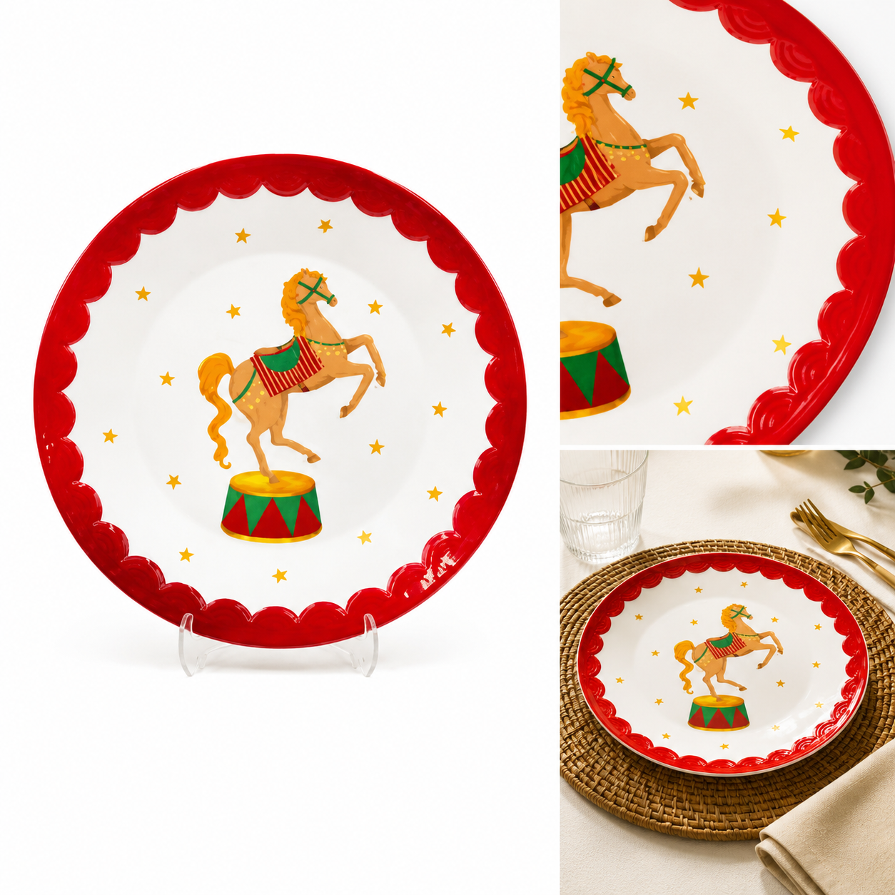 Plato Trinche Caballito Clásico - Galerías el Triunfo