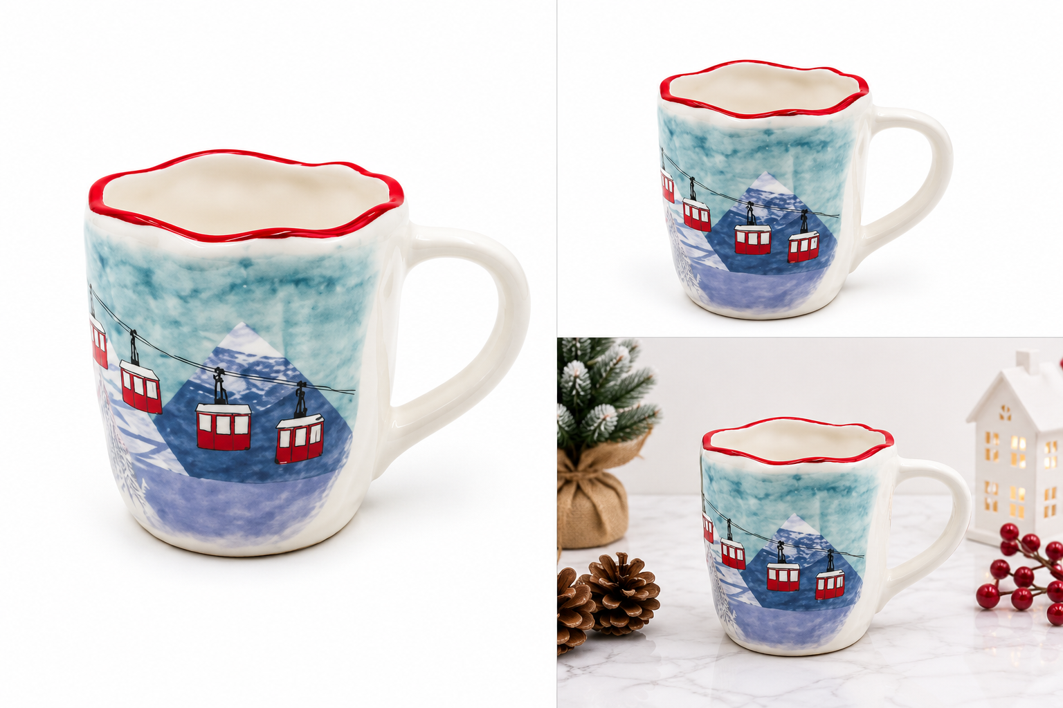 Taza Teleférico en la Nieve - Galerías el Triunfo