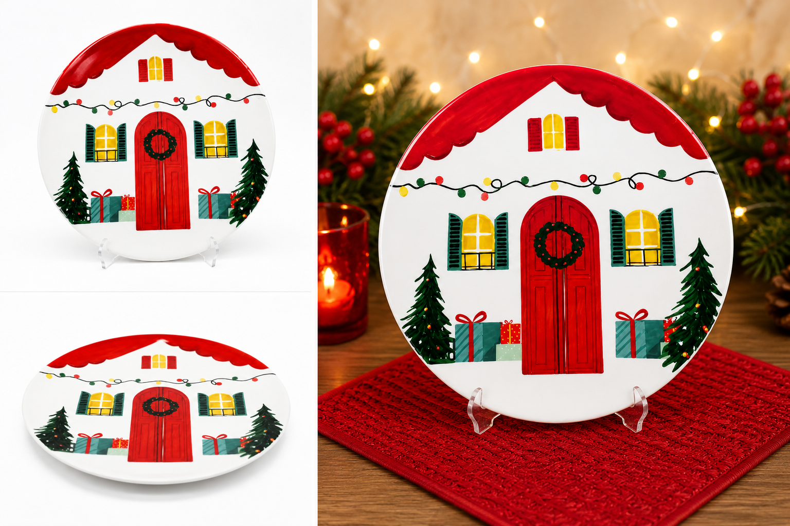 Plato Decorativo Hogar de Navidad - Galerías el Triunfo