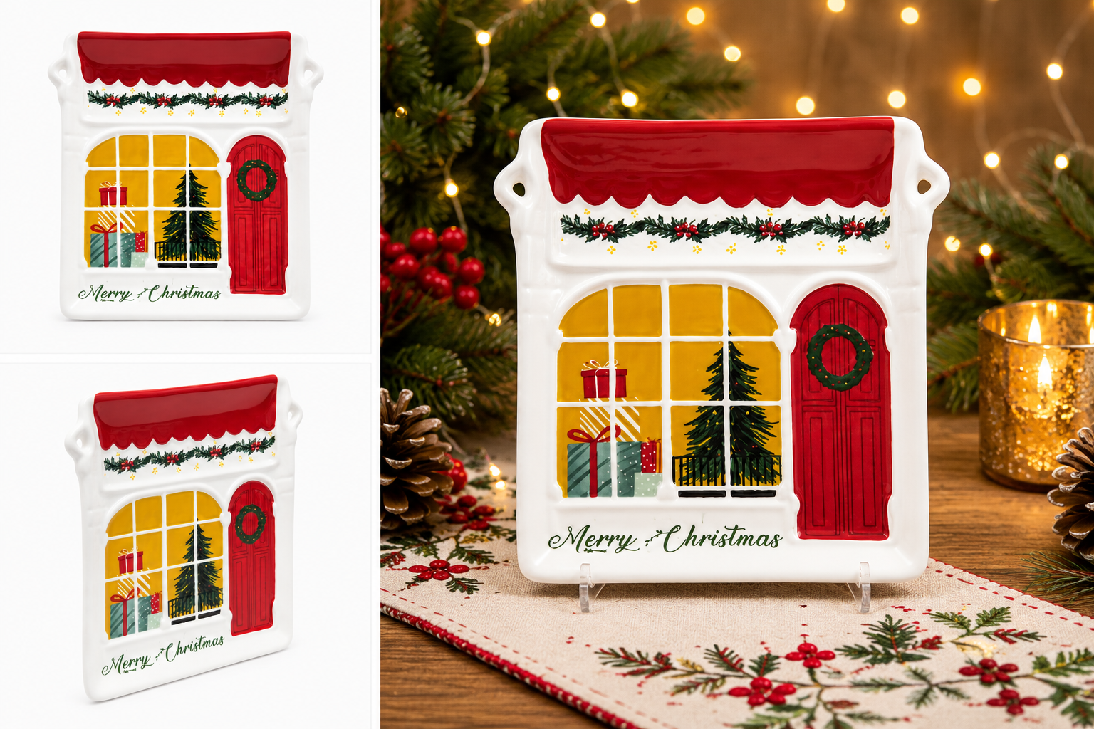 Plato Decorativo Hogar de Navidad - Galerías el Triunfo