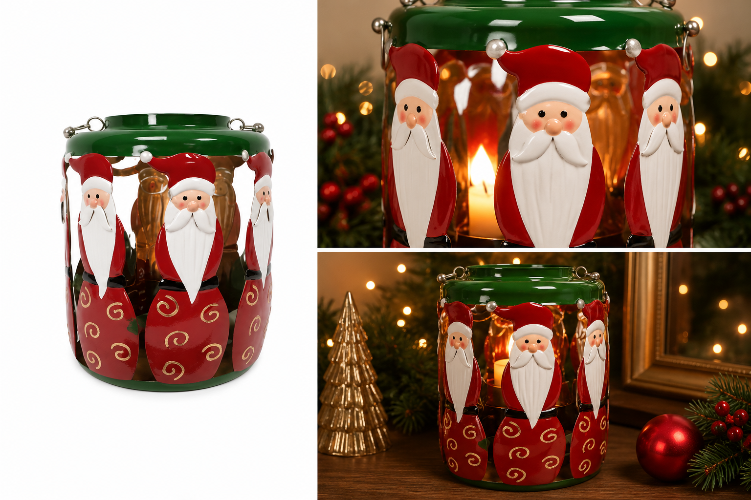 Linterna Navideña LED Santa Claus - Galerías el Triunfo