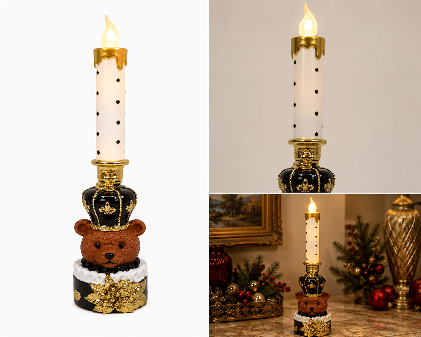 Vela LED Osito Real - Galerías el Triunfo