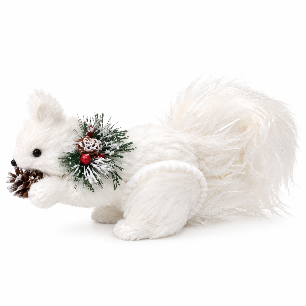Ardilla con Piña y Bayas Navideñas – Galerías el Triunfo
