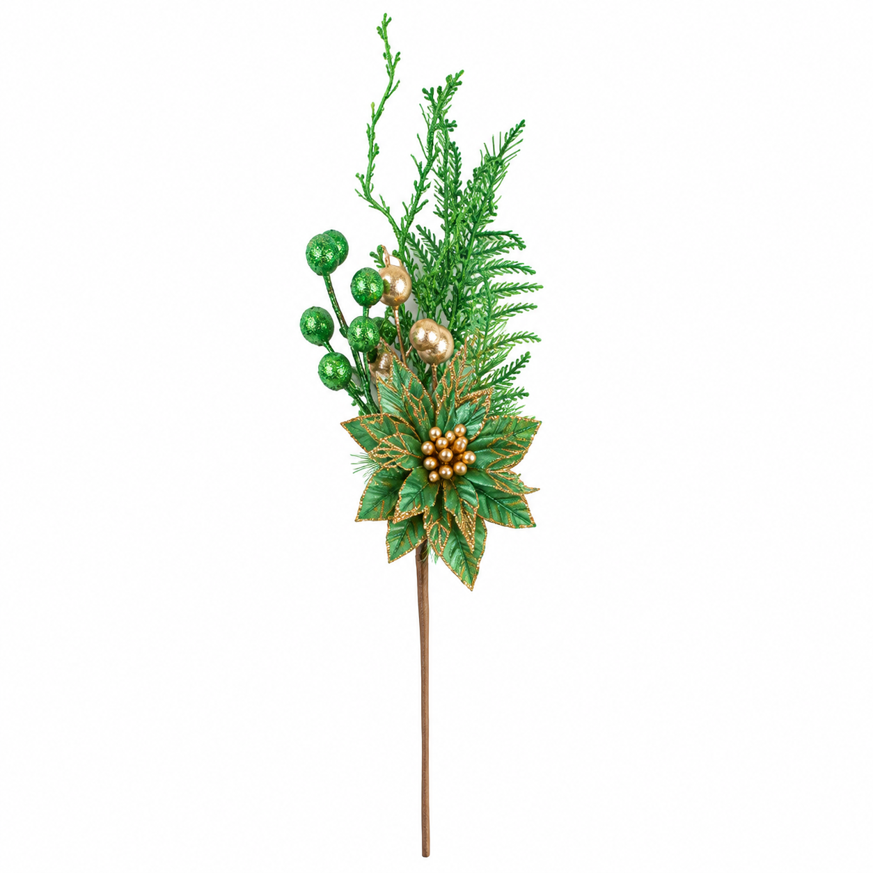 Pick de Nochebuena Diamantado Verde – Galerías el Triunfo