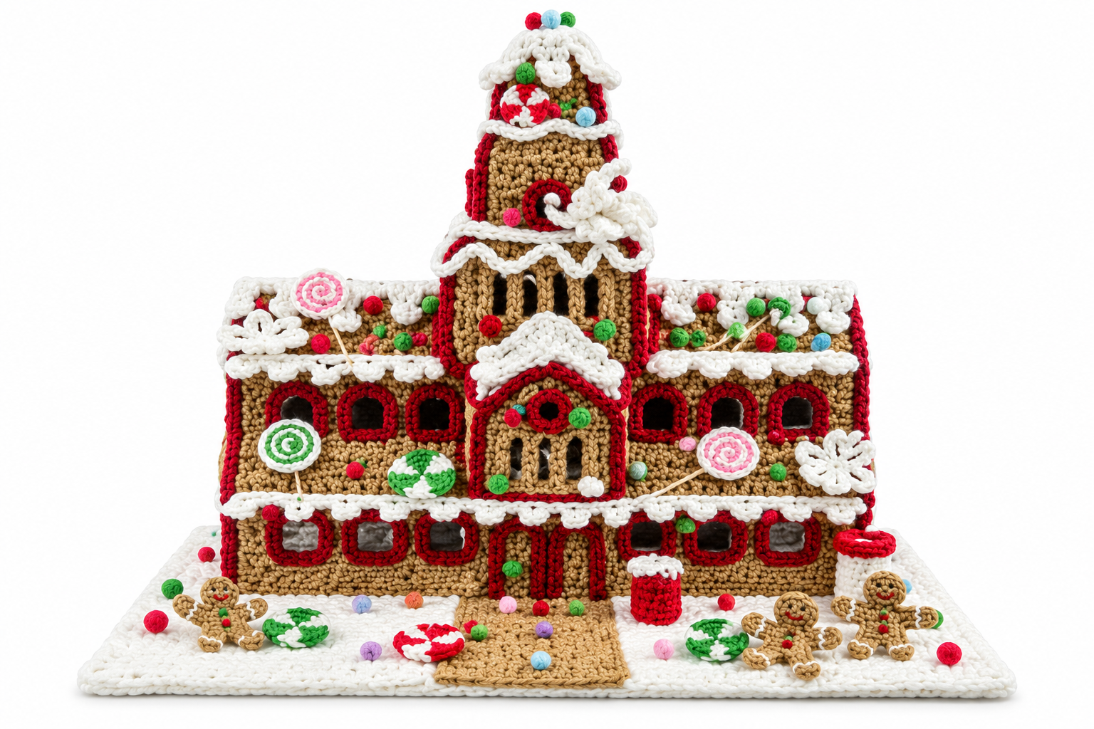 Mansión Navideña de Jengibre Crochet – Galerías el Triunfo