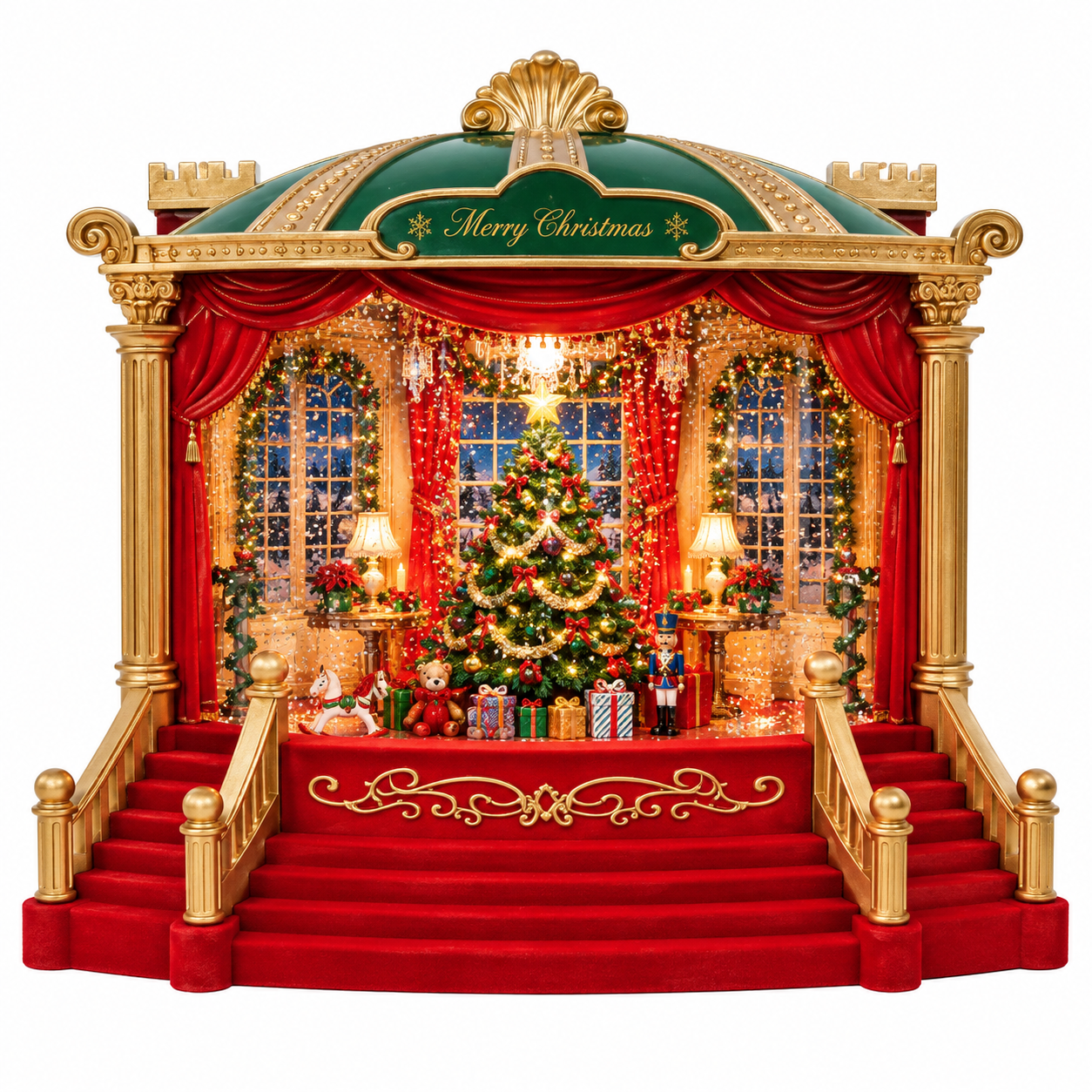 Palacio Navideño Musical con Cascanueces – Galerías el Triunfo