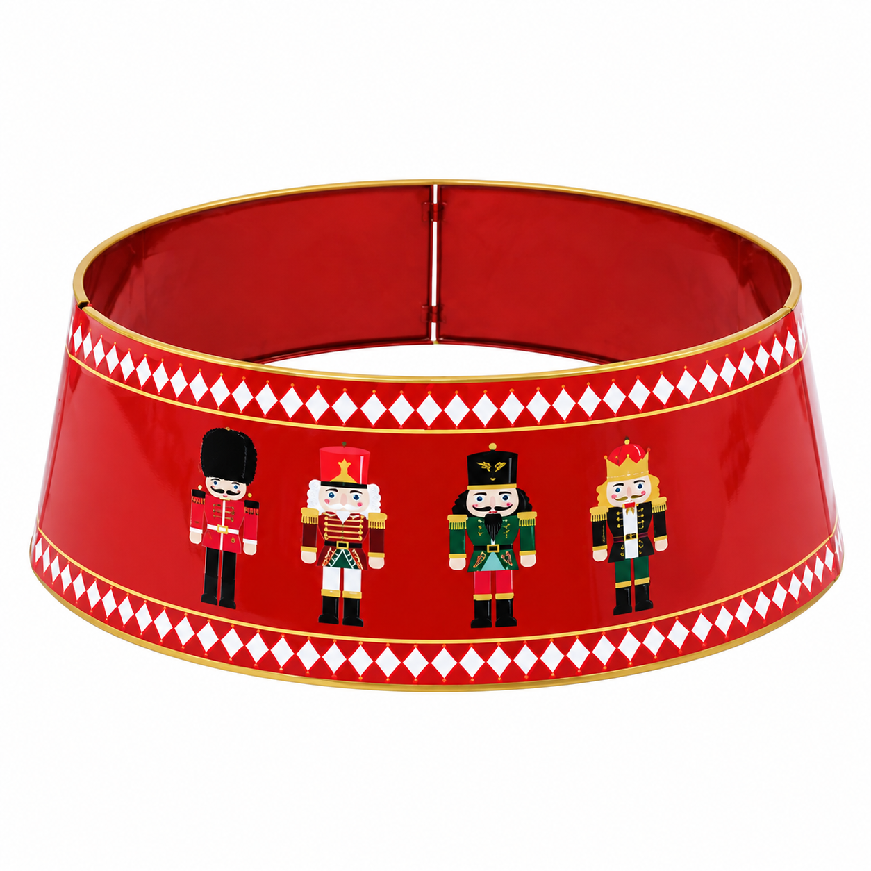 Falda de Árbol de Navidad Roja con Soldaditos Cascanueces – Galerías el Triunfo