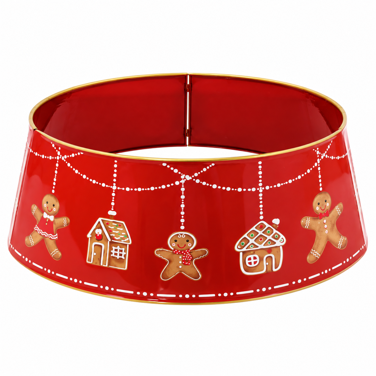 Falda de Árbol Roja con Muñecos de Jengibre – Galerías el Triunfo