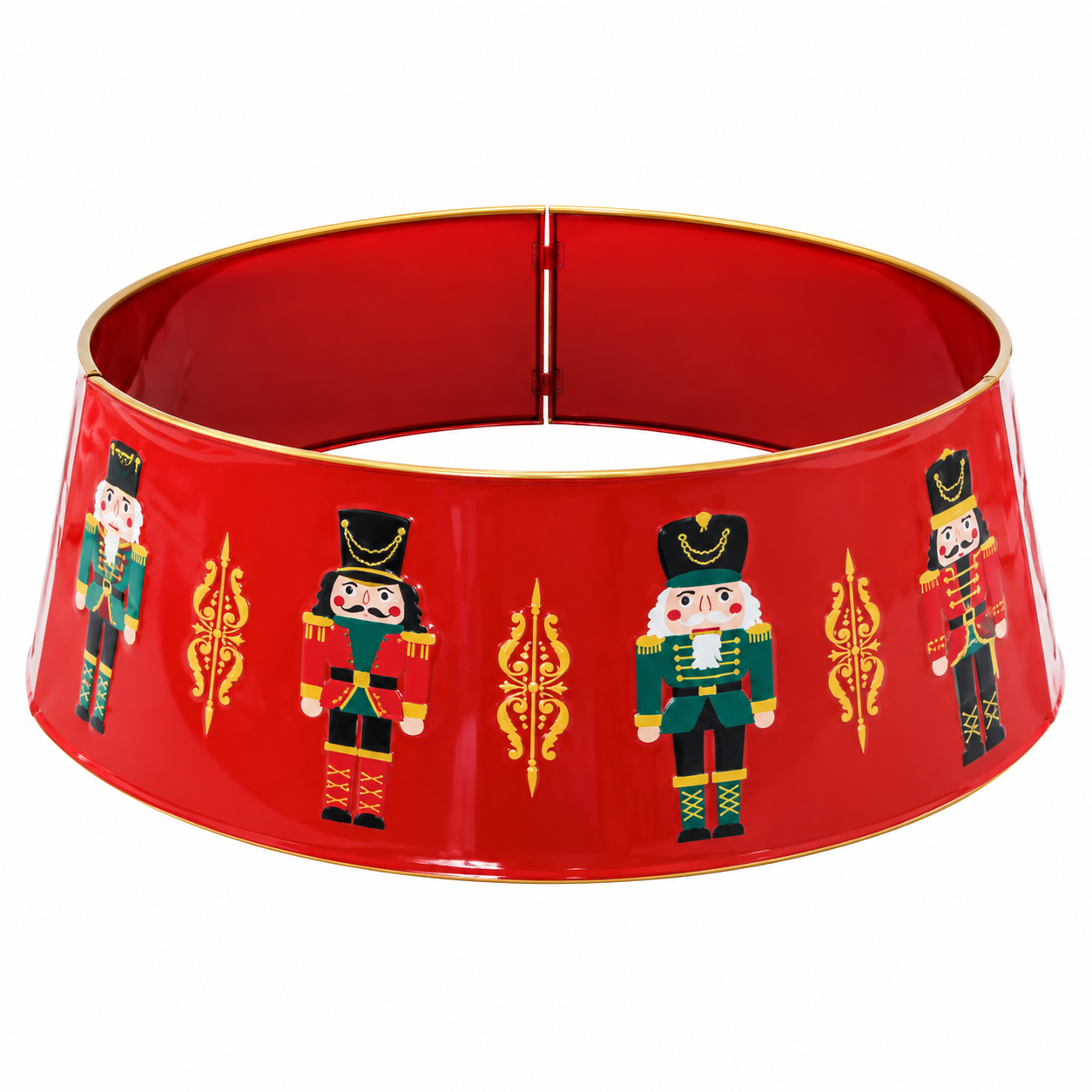 Falda de Árbol de Navidad Roja con Cascanueces – Galerías el Triunfo