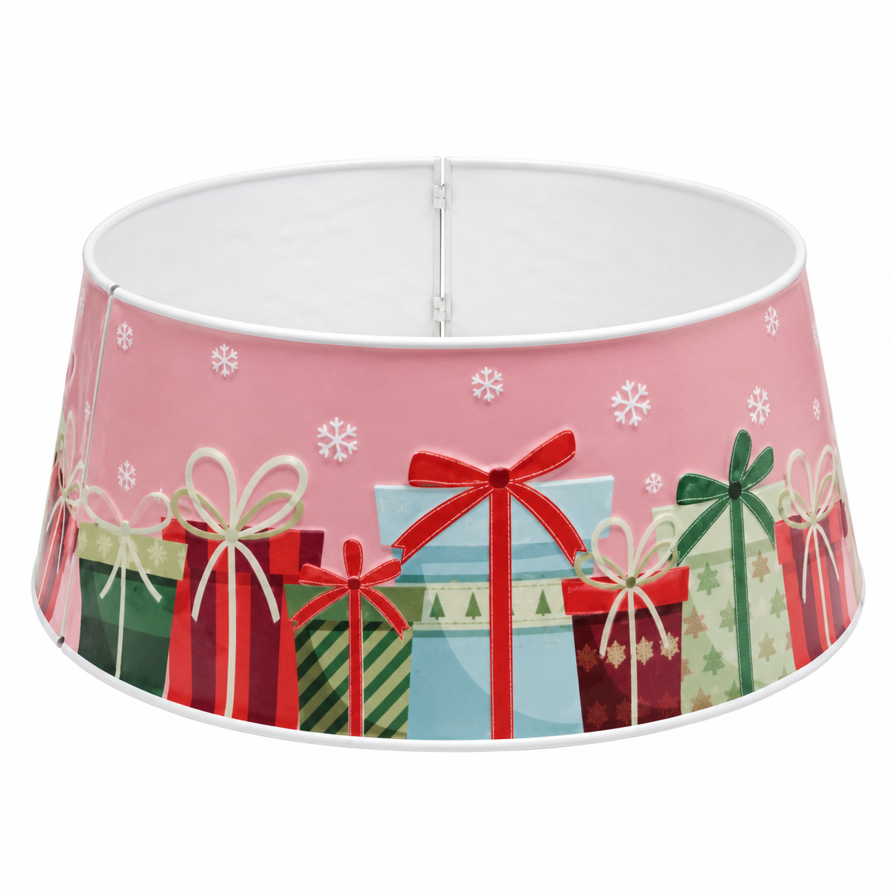 Falda de Árbol de Navidad Rosa con Regalos – Galerías el Triunfo