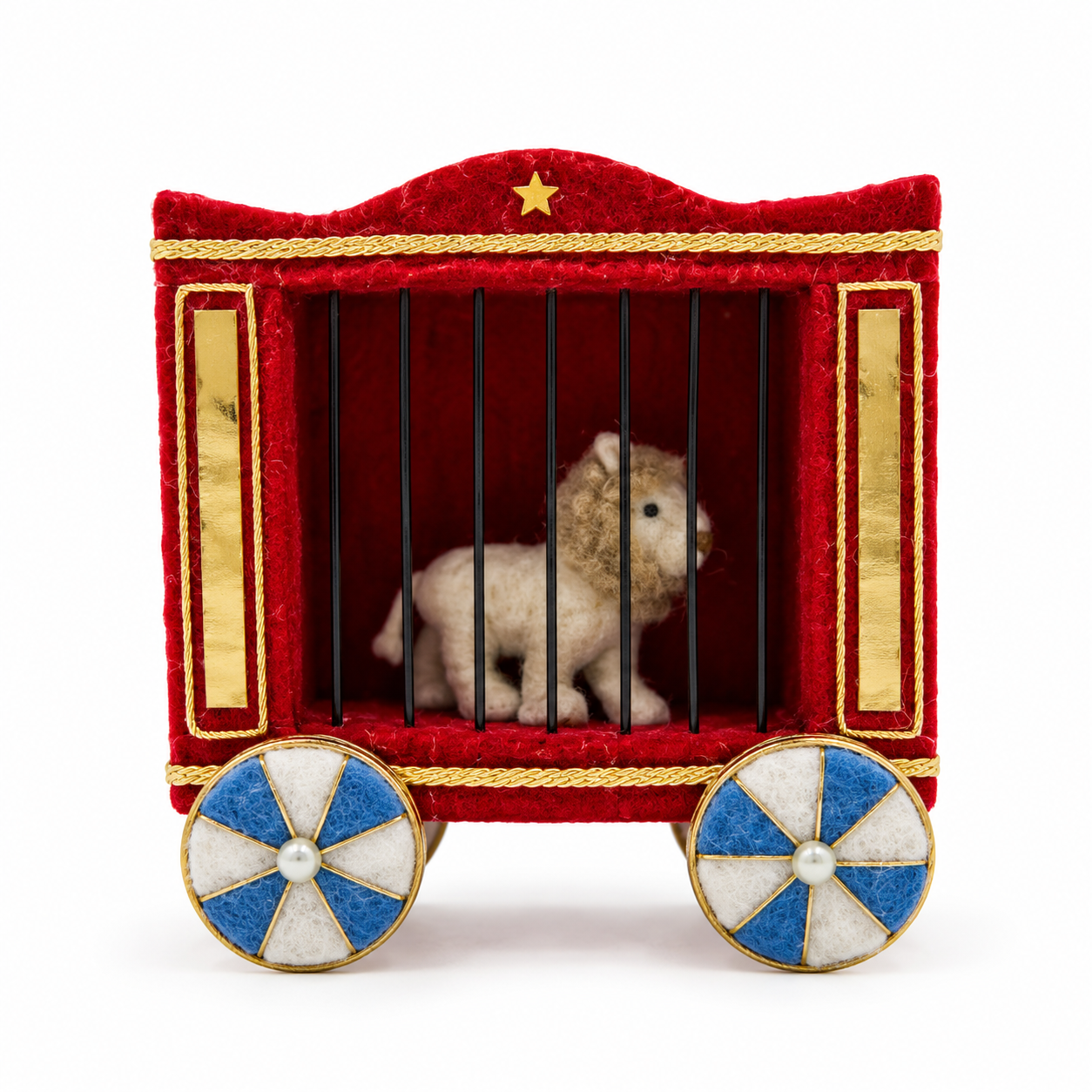 Jaula de Circo con León – Galerías el Triunfo