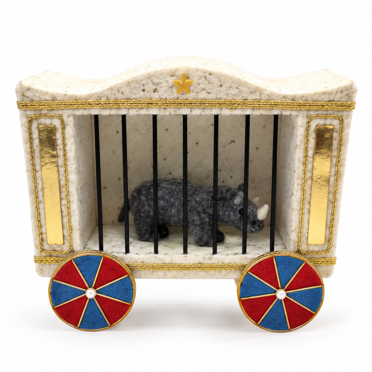 Jaula de Circo con Rinoceronte – Galerías el Triunfo