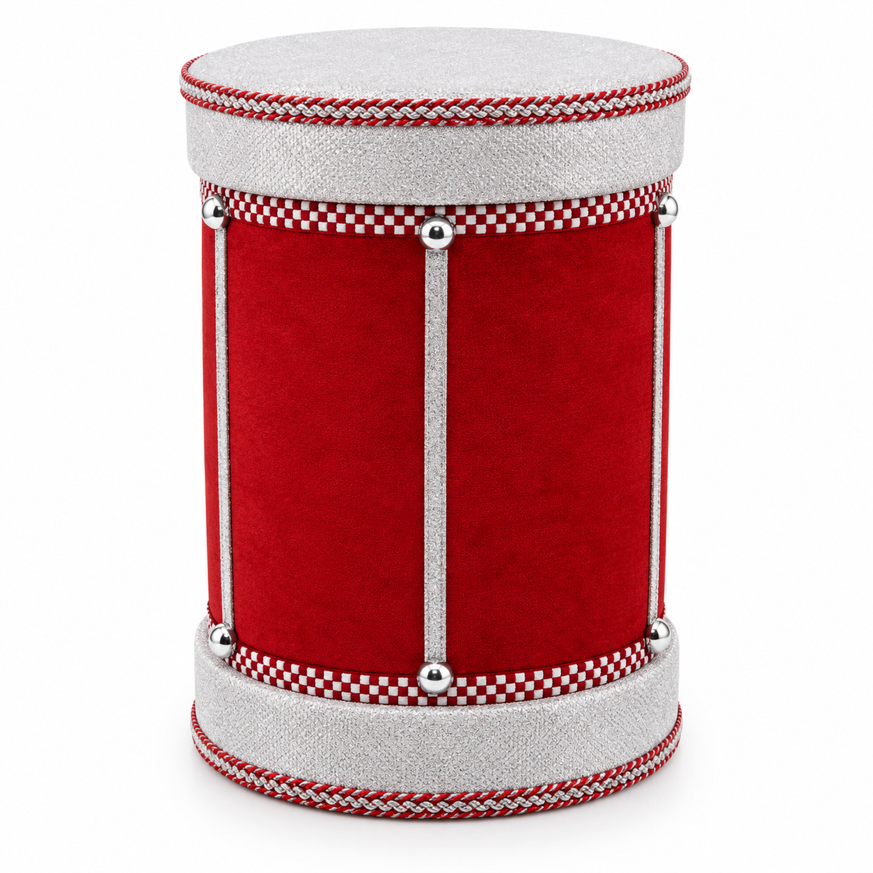 Tambor Navideño Rojo con Ribete – Galerías el Triunfo