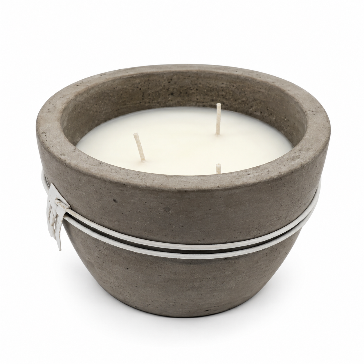 Vela en Recipiente Redondo de Cemento – Galerías el Triunfo