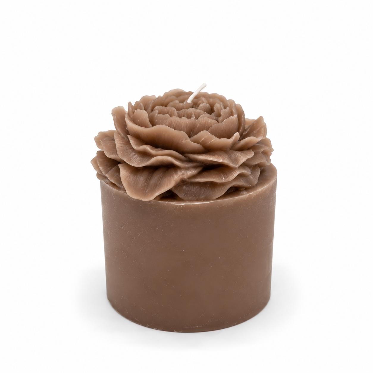 Vela de Columna con Flor de Loto Moka – Galerías el Triunfo