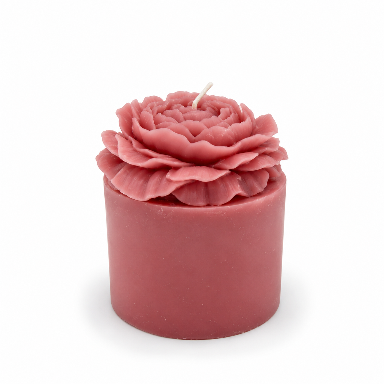 Vela de Columna con Flor de Loto Rosa – Galerías el Triunfo