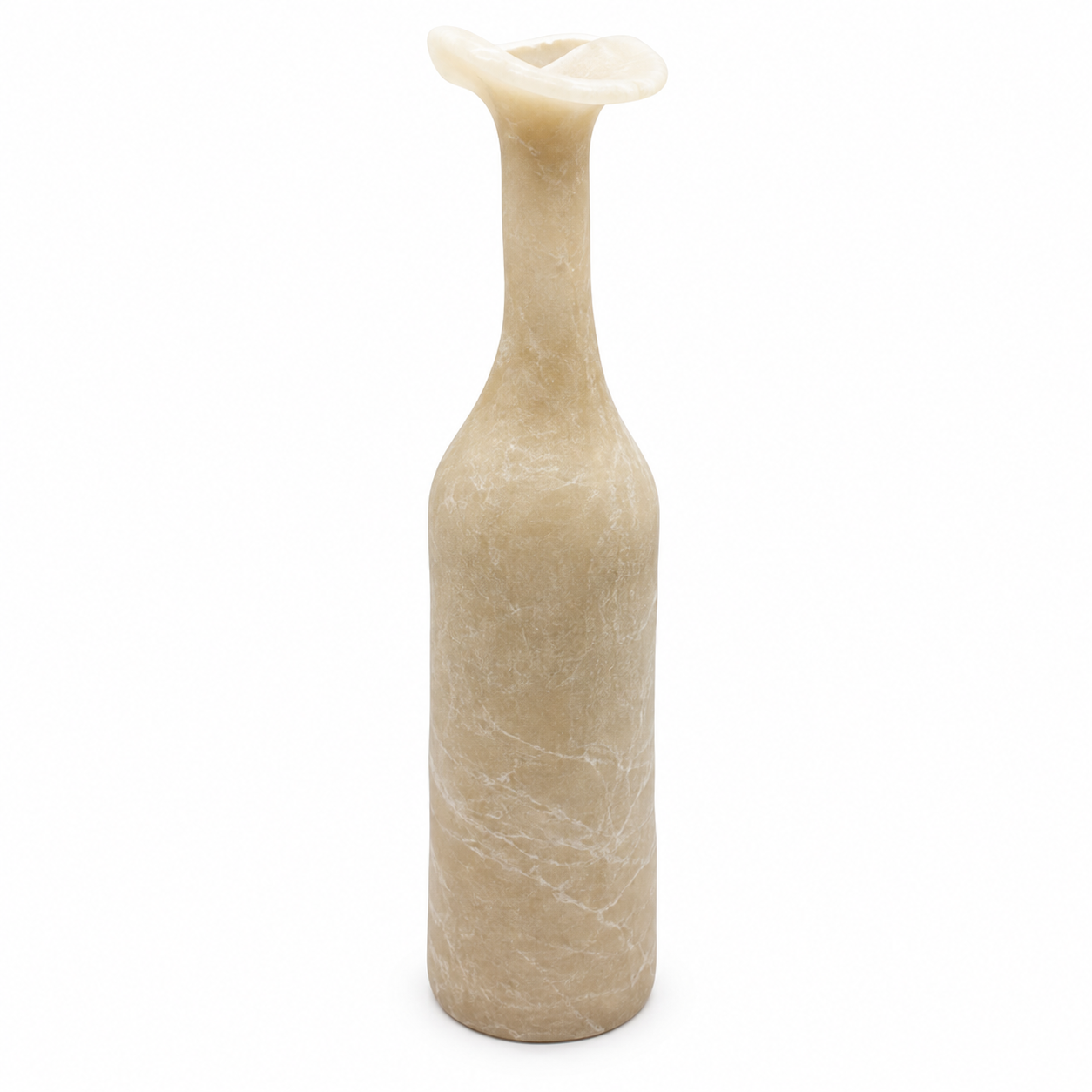 Vela Botella Gris con Boquilla Estilizada – Galerías el Triunfo