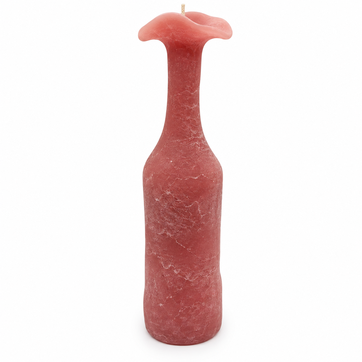 Vela Botella Rosa con Boquilla Estilizada – Galerías el Triunfo