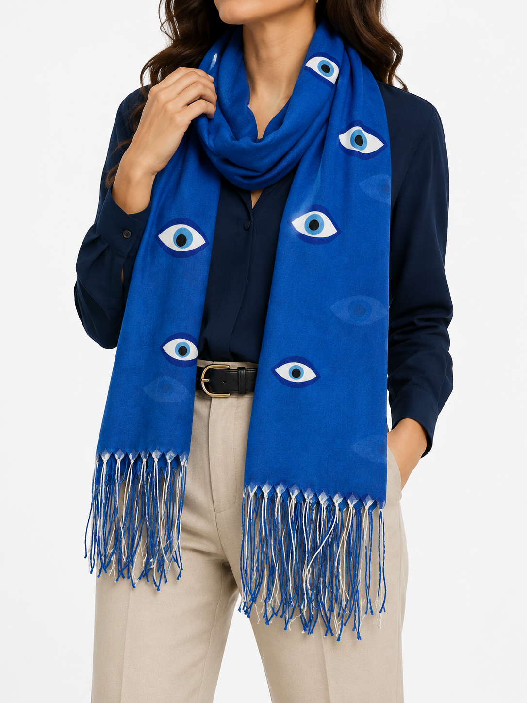 Pashmina de Ojo Turco Azul - Galerías el Triunfo