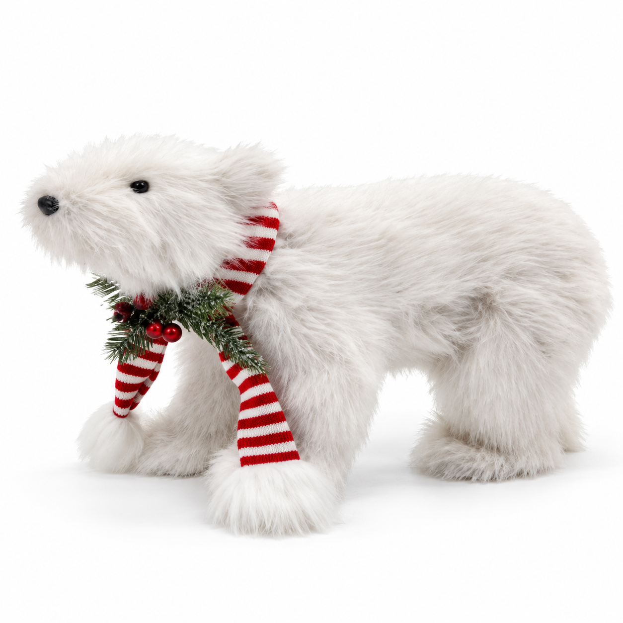 Oso Polar Brillante con Bufanda y Muérdago – Galerías el Triunfo