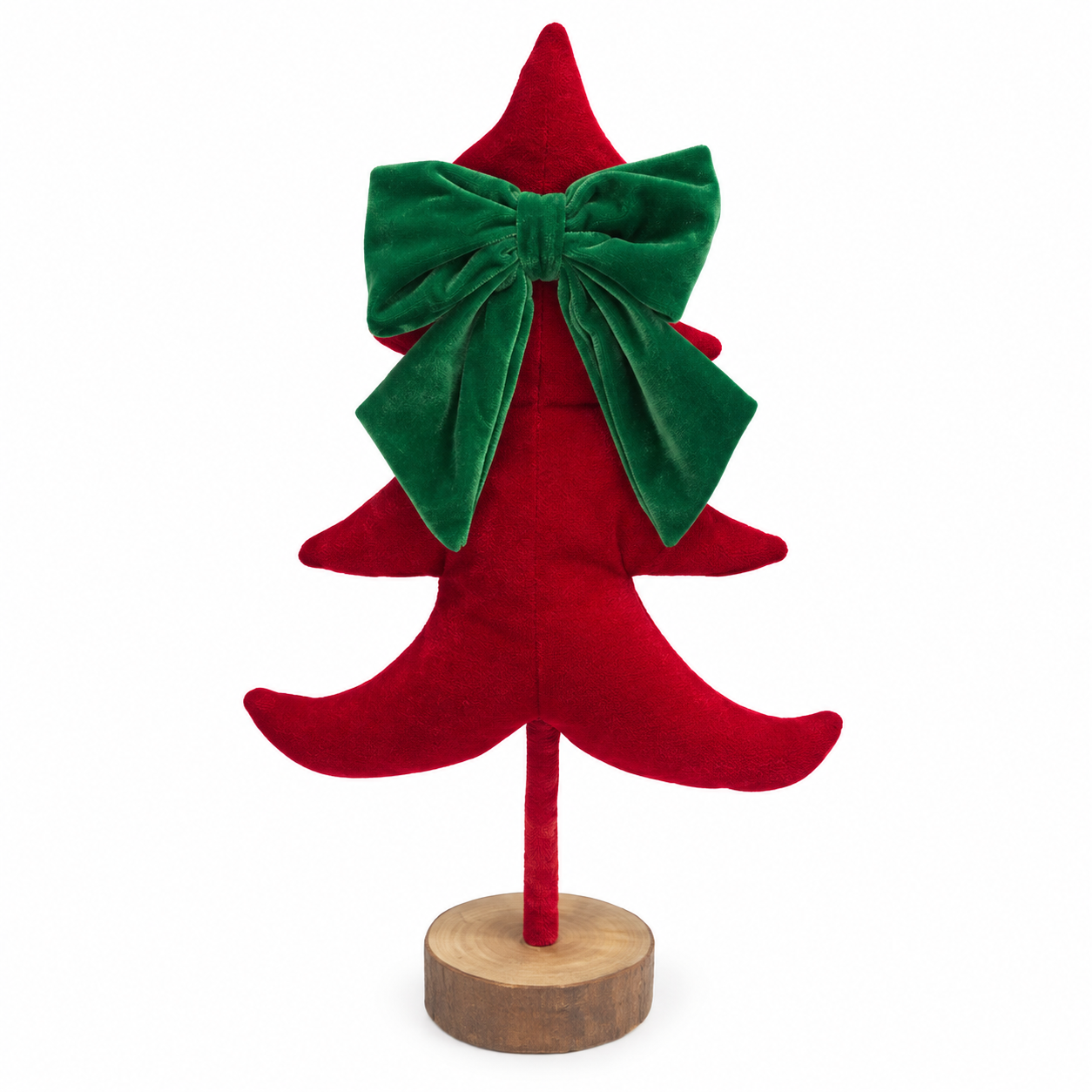 Árbol Navideño sobre Tronco con Moño Verde – Galerías el Triunfo