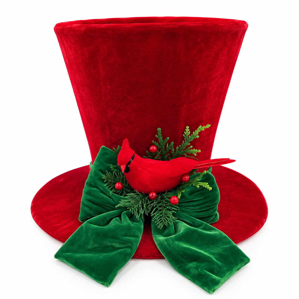 Sombrero Navideño con Cardenal y Moño – Galerías el Triunfo