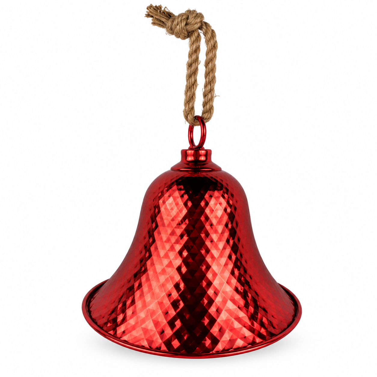 Campana Roja Clásica Facetada – Galerías el Triunfo