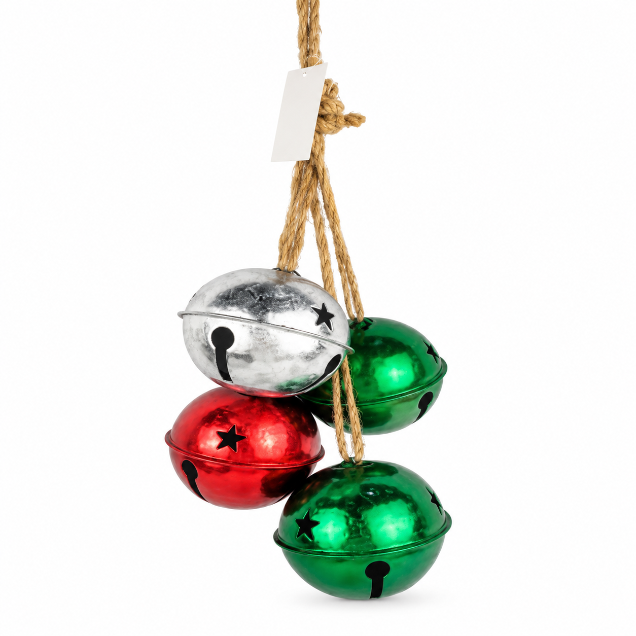 Set de 4 Cascabeles con Estrellas Caladas – Galerías el Triunfo