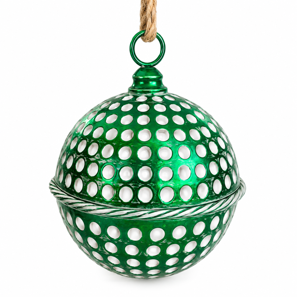 Cascabel Verde con Círculos Calados – Galerías el Triunfo