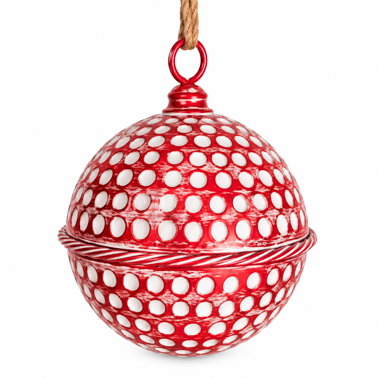 Cascabel Rojo con Círculos Calados – Galerías el Triunfo