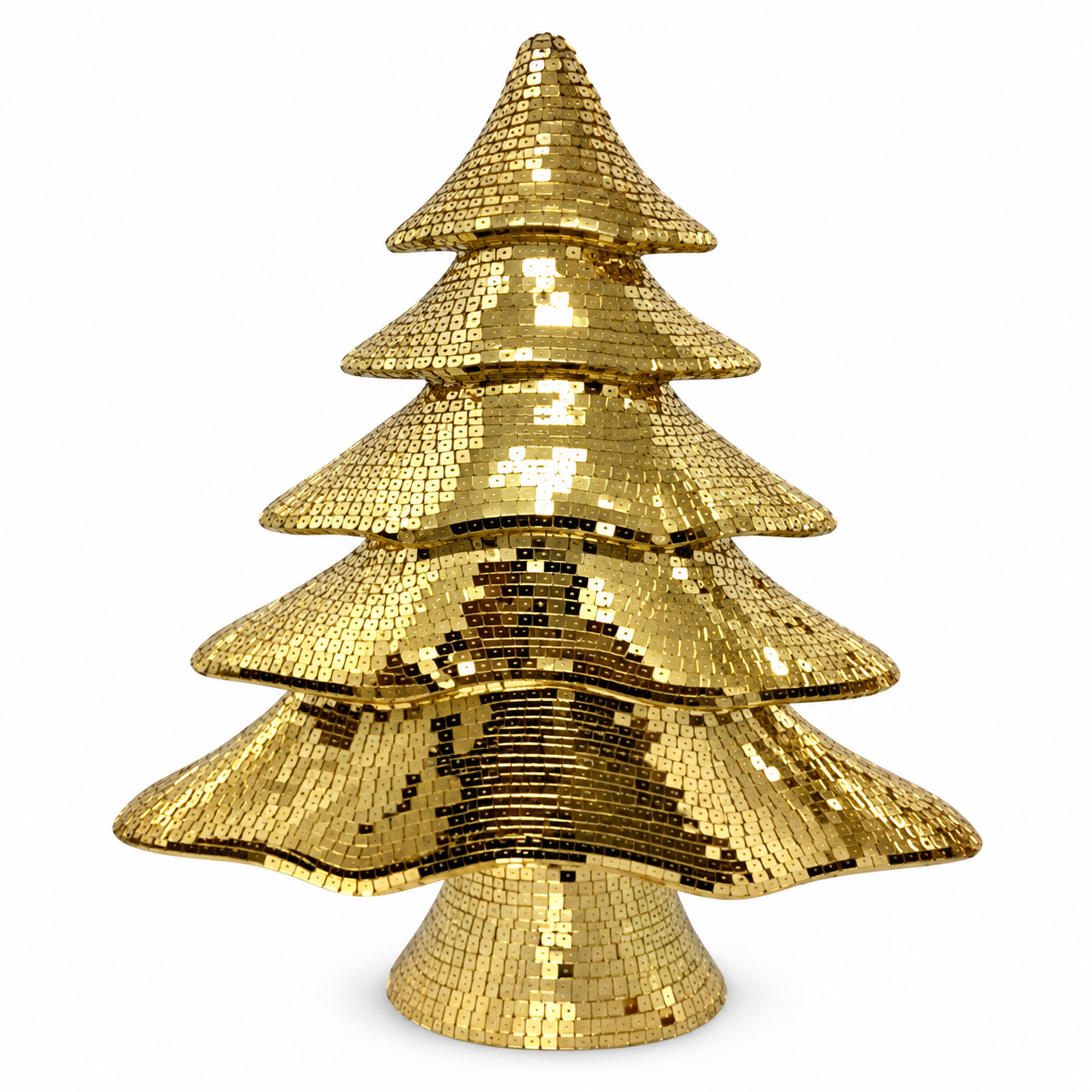 Árbol Navideño Disco Ball Dorado – Galerías el Triunfo