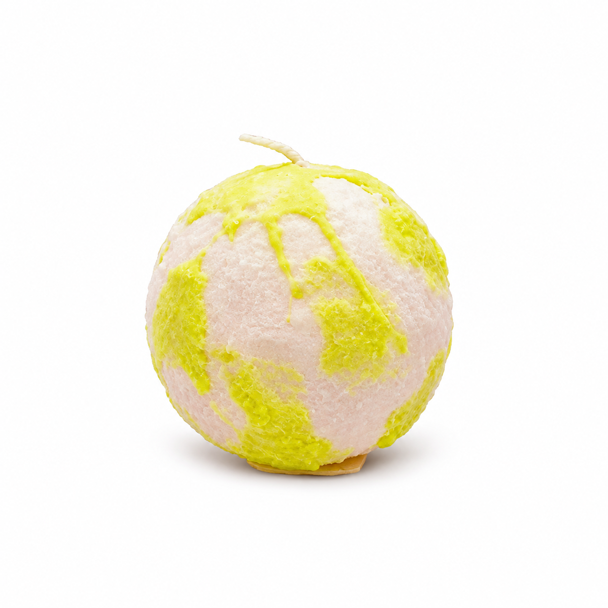 Vela Texturizada Rosa con Difuminado Amarillo - Galerías el Triunfo