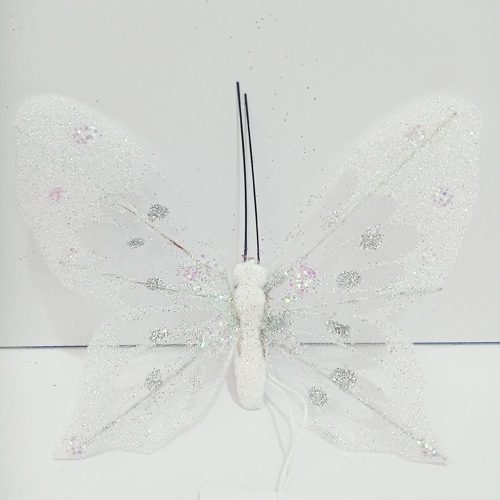 Mariposa blanca con pinza - Galerías el Triunfo - 100307378315