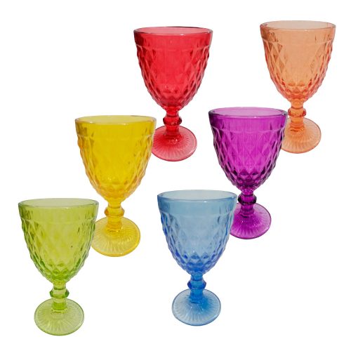 Set de vasos para agua Galerias El Triunfo de cristal con 12 piezas