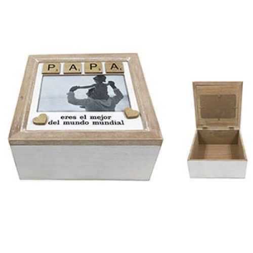 Caja de madera - Galerías el Triunfo - 153071594134