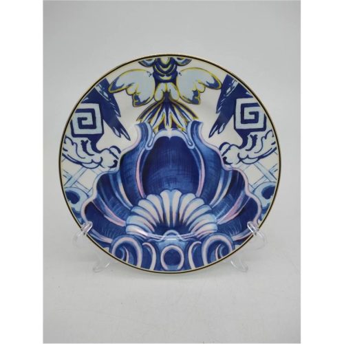 Plato de cerámica azul - Galerías el Triunfo - 156072791157