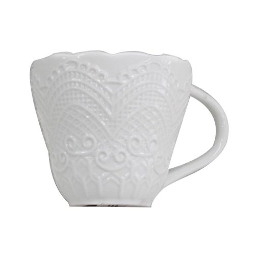 Taza de cerámica blanca - Galerías el Triunfo - 221001736937