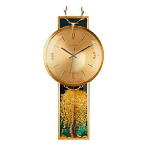 Reloj de pared dorado - Galerías el Triunfo - 264072028024